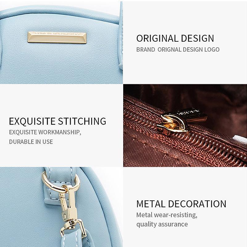 PU Leather Cute Candy Color Mini Backpack